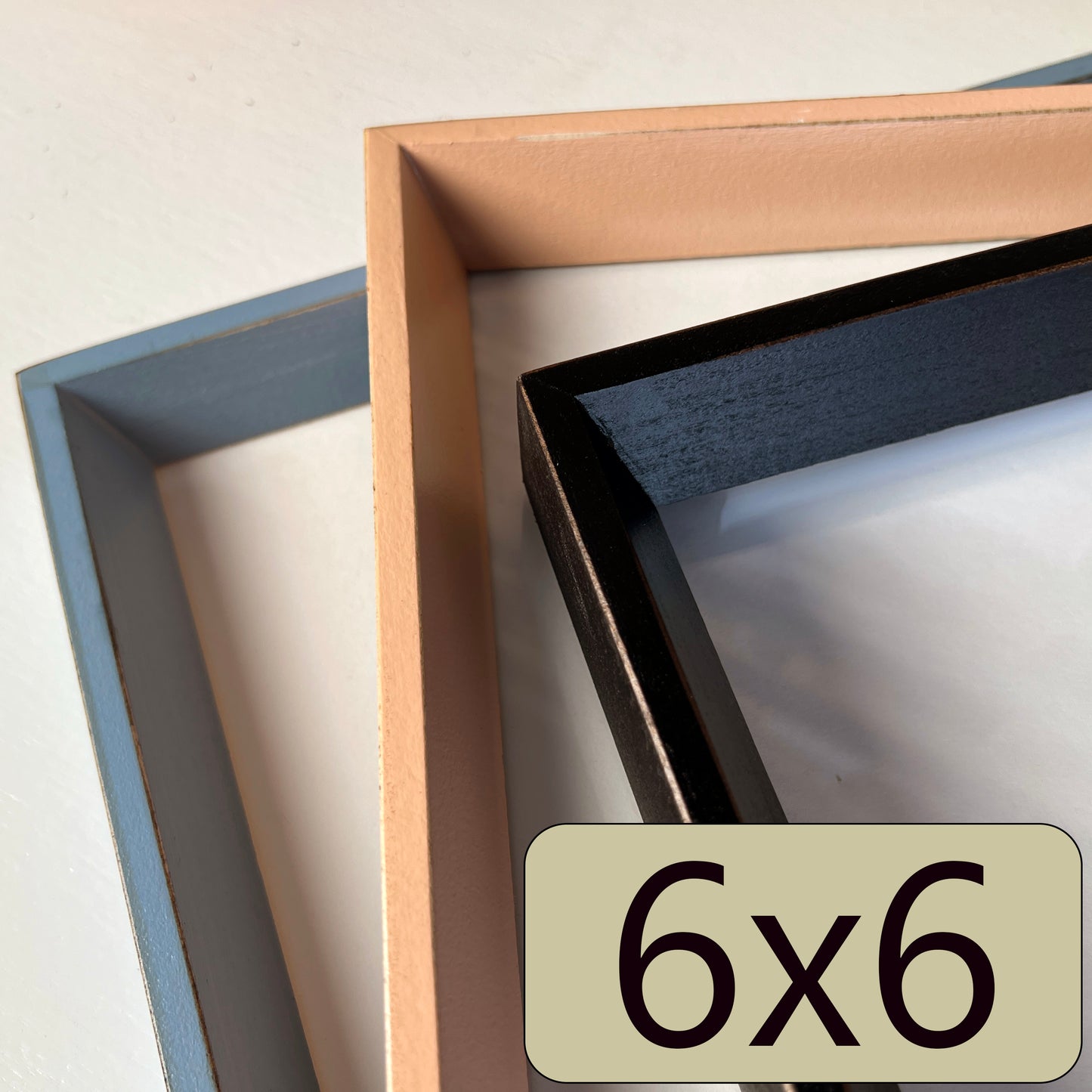 6x6" frame in Park Slope style - Choose your color - FREE SHIPPING