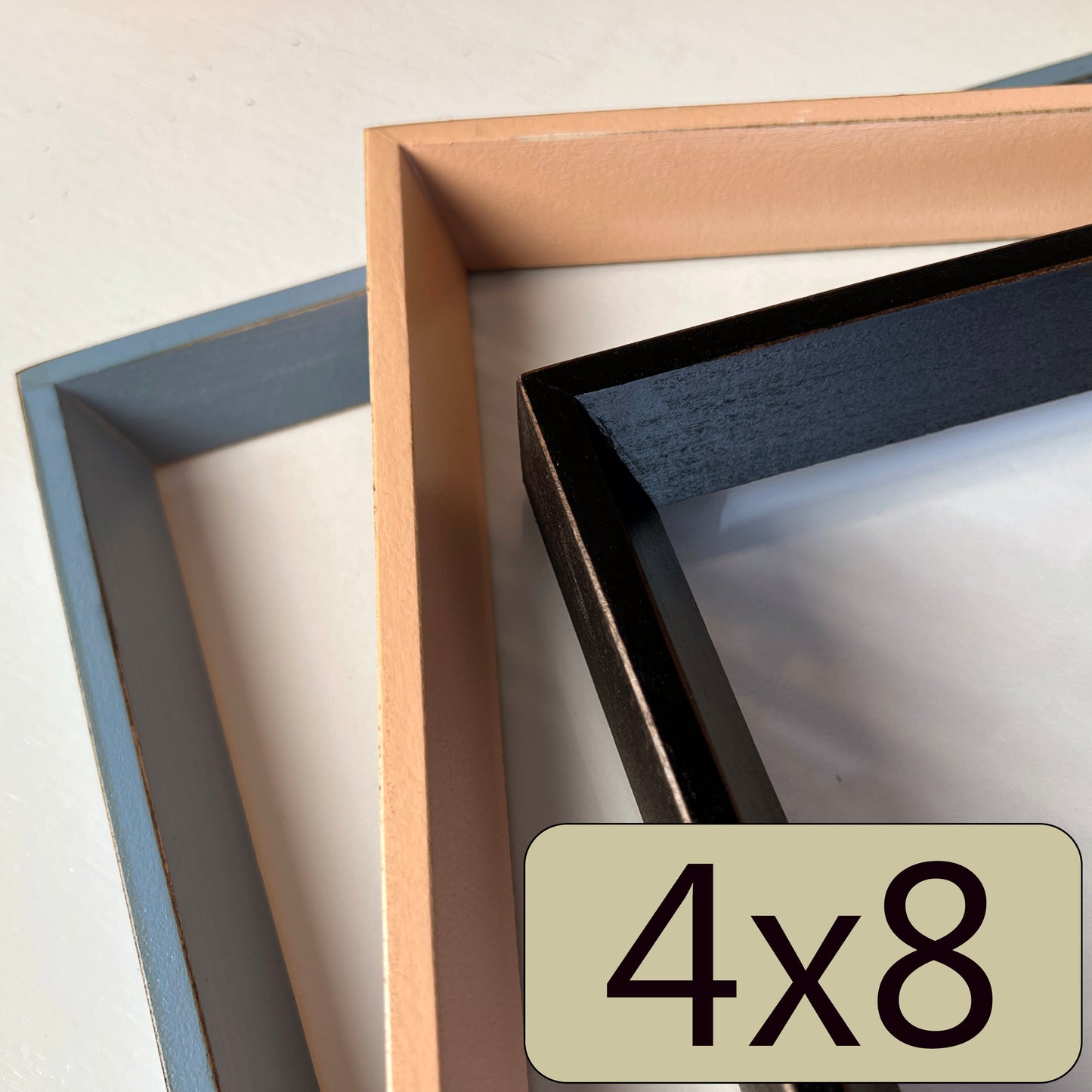 4x8" frame in Park Slope style - Choose your color - FREE SHIPPING