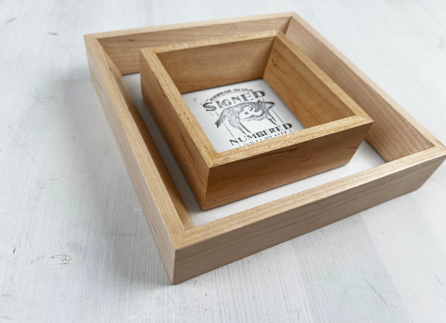 Solid Maple Picture Frame in Park Slope Hardwood Molding- Choose Your Size - Ships Right Away!