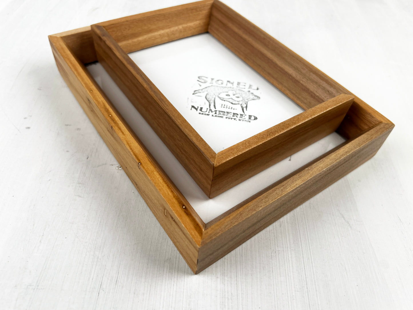 Park Slope frame style in Solid Natural Willow Hardwood - Choose your size - FREE SHIPPING!