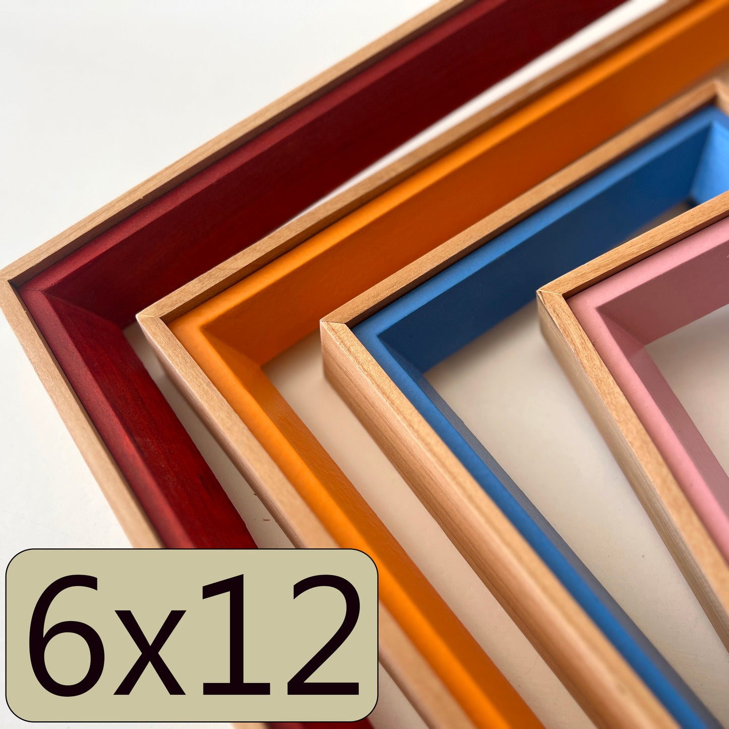 6x12" frame in Park Slope + Alder Build Up style - Choose your color - FREE SHIPPING