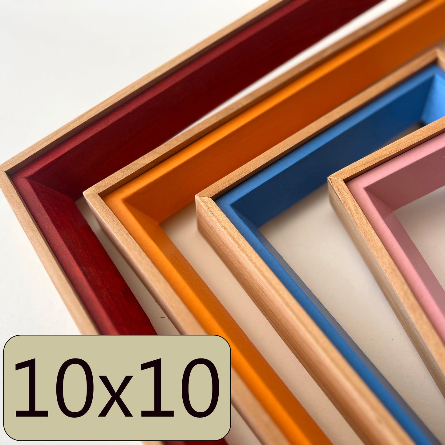 10x10" frame in Park Slope + Alder Build Up style - Choose your color - FREE SHIPPING