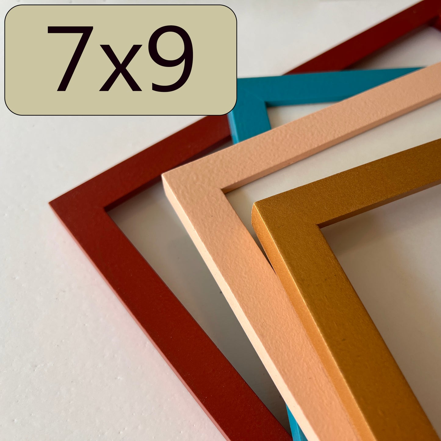 7x9" frame in Peewee style - Choose your color - FREE SHIPPING