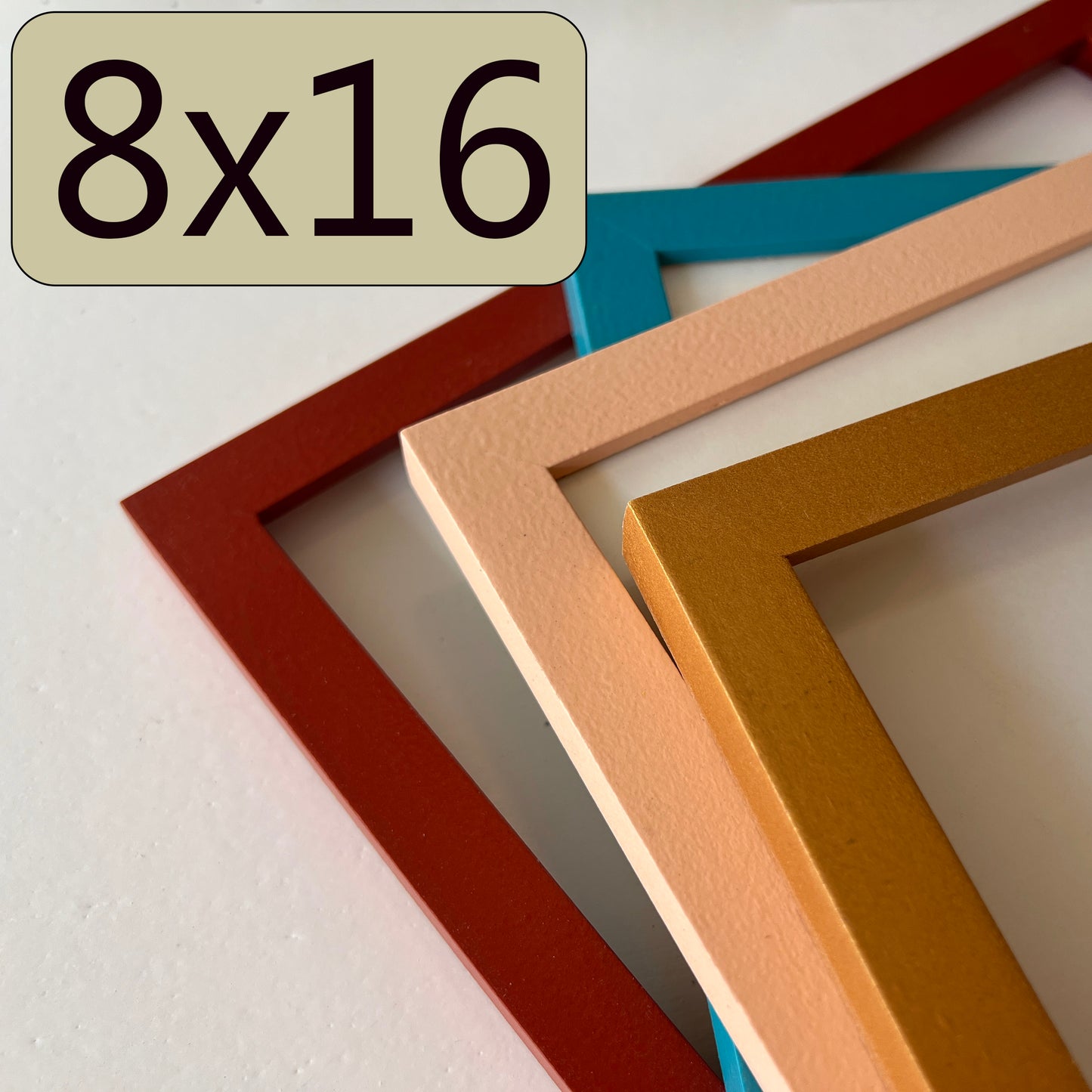 8x16" frame in Peewee style - Choose your color - FREE SHIPPING