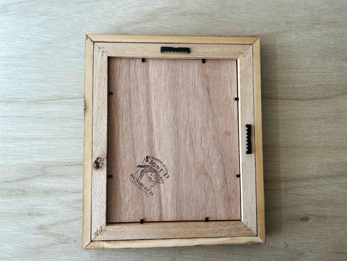 7x9" frame in Rustic Cedar Build Up style - FREE SHIPPING