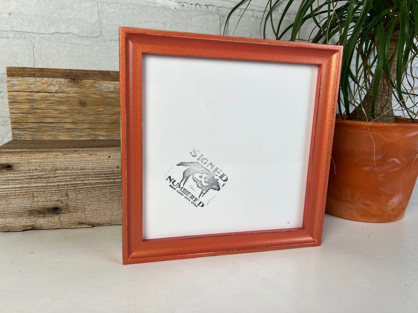 8x8" frame in Foxy Cove style - Choose your color - FREE SHIPPING