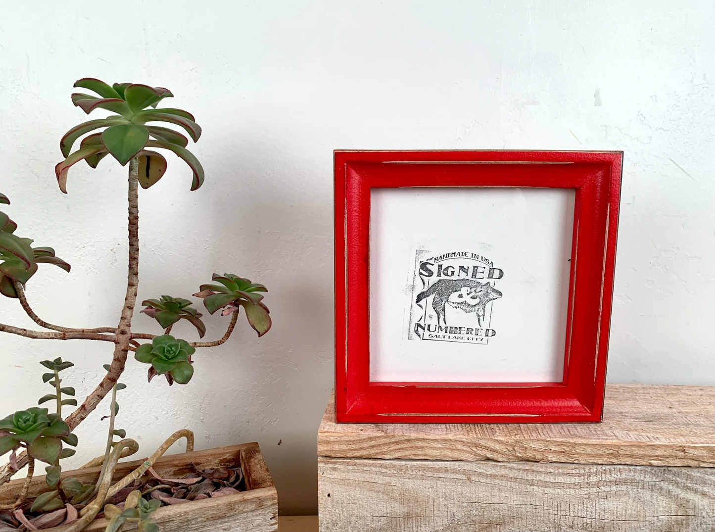 6x6" frame in Foxy Cove style - Choose your color - FREE SHIPPING