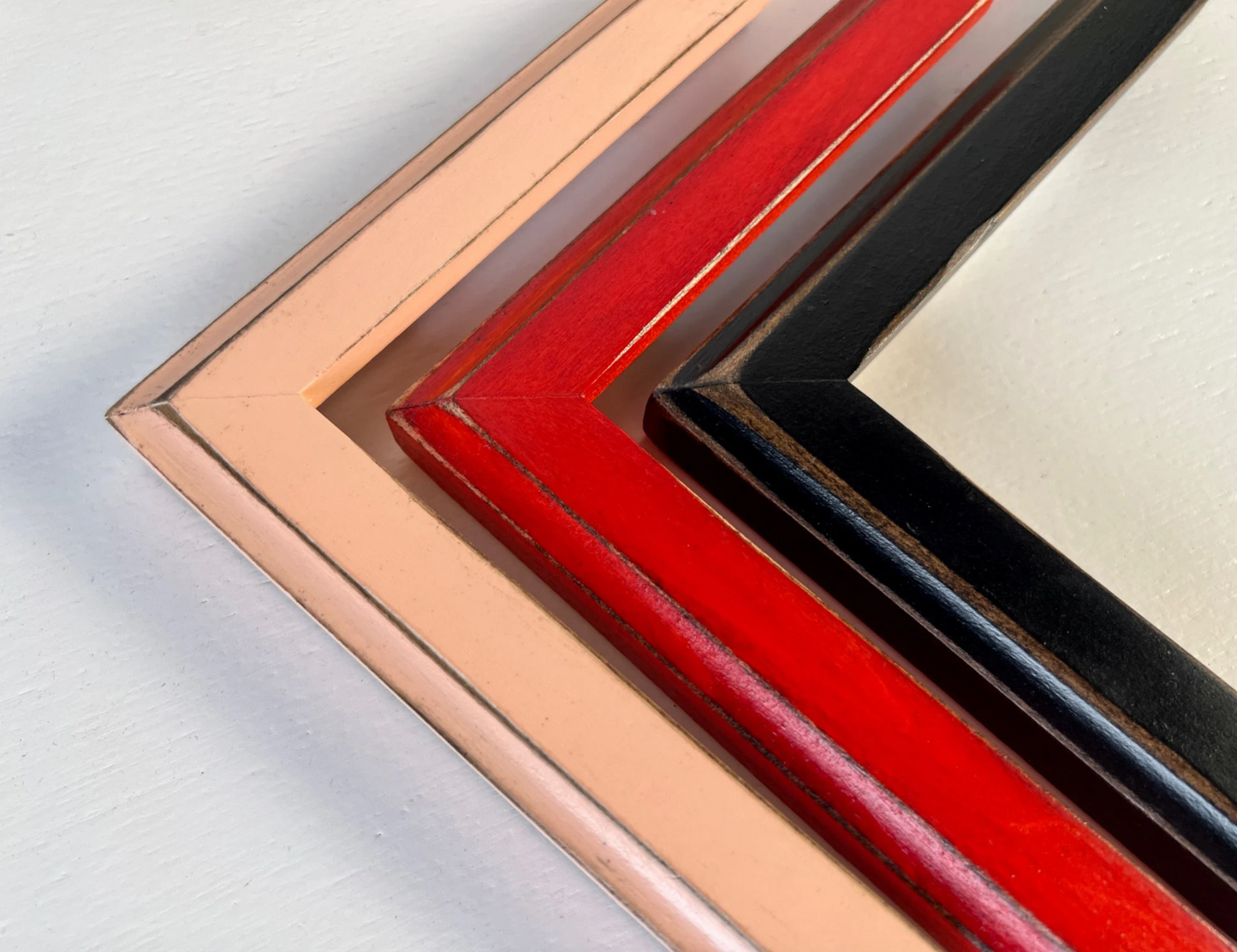 4x8" frame in 1x1 Outside Cove style - Choose your color - FREE SHIPPING