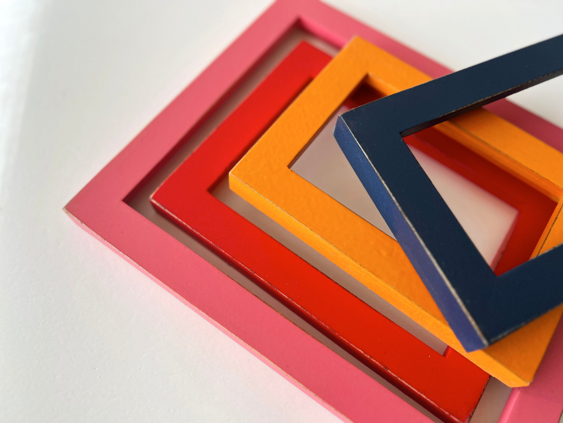 10x20" frame in 1x1 Flat style - Choose your color - FREE SHIPPING