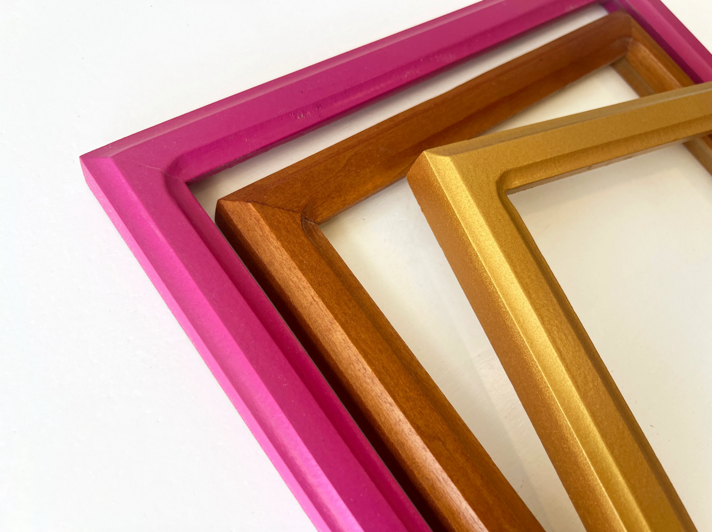 4x10" frame in 1x1 Double Cove style - Choose your color - FREE SHIPPING