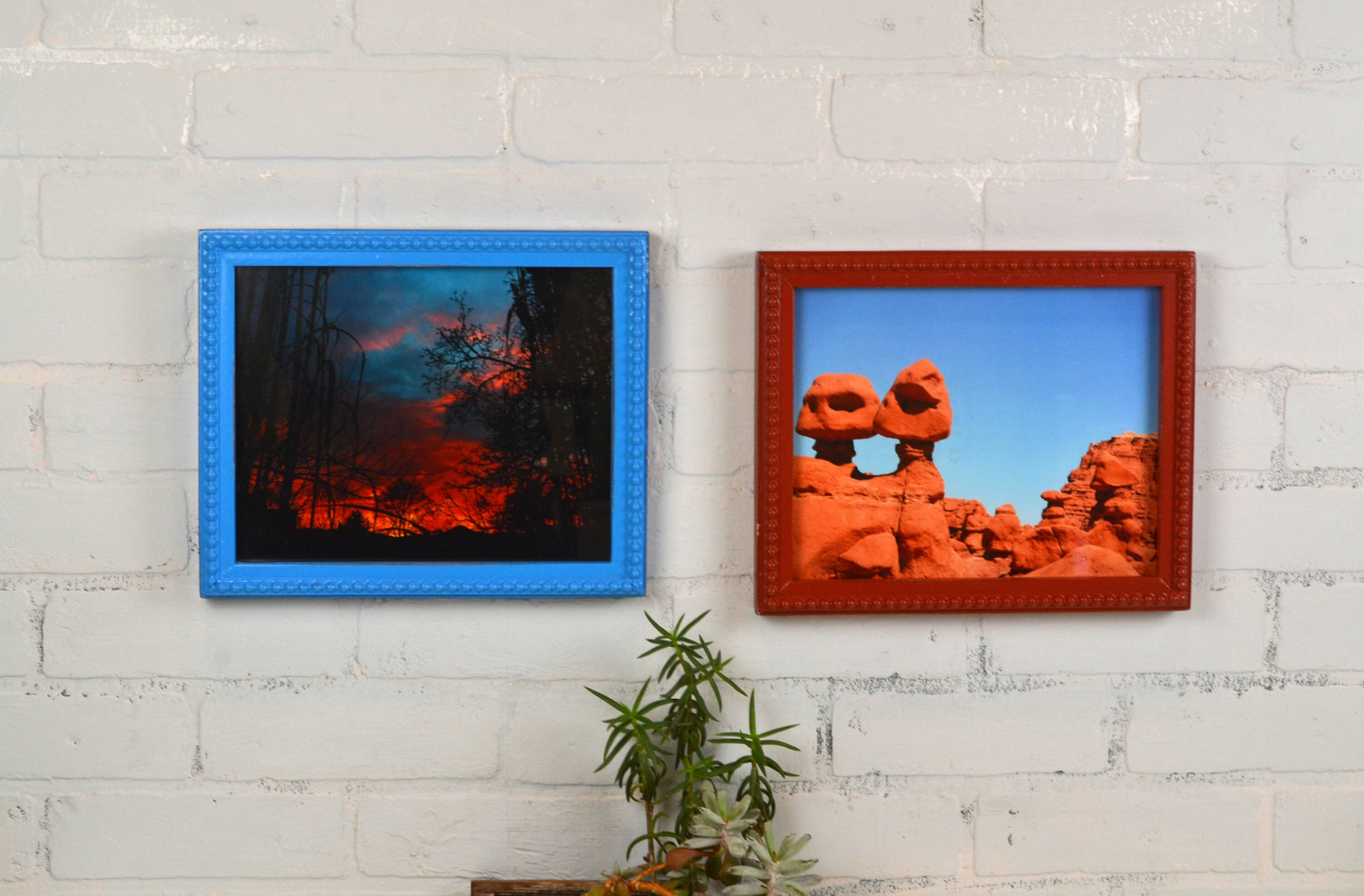 4x8" frame in 1x1 Bumpy style - Choose your color - FREE SHIPPING