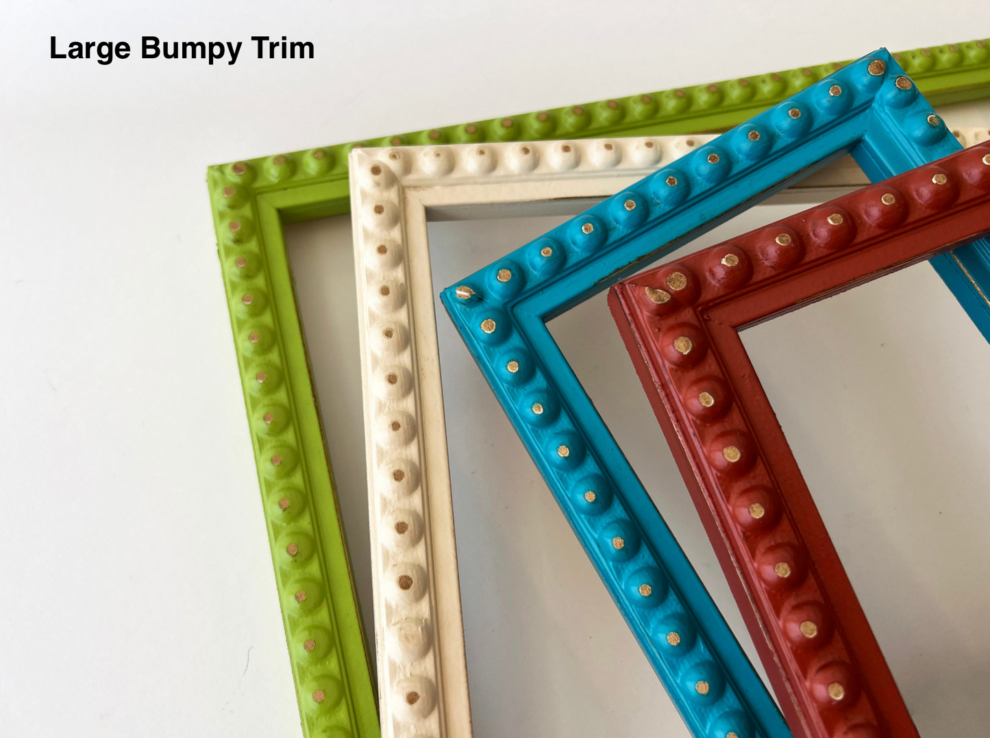 4x8" frame in 1x1 Bumpy style - Choose your color - FREE SHIPPING
