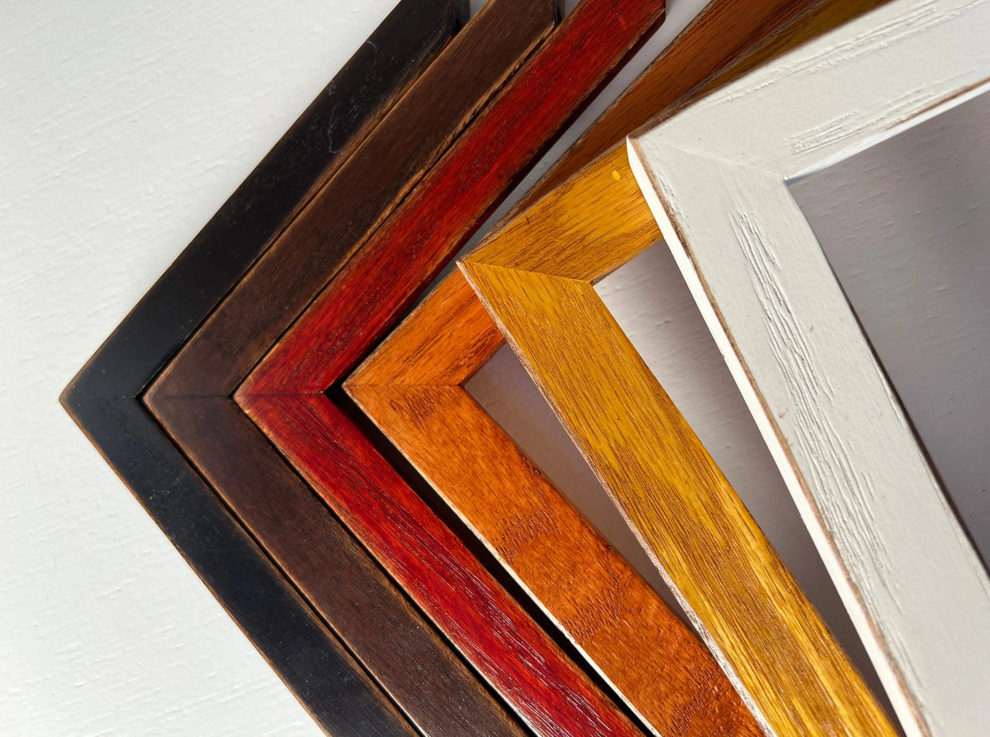 4x10" frame in 1x1 Oak style - Choose your color - FREE SHIPPING