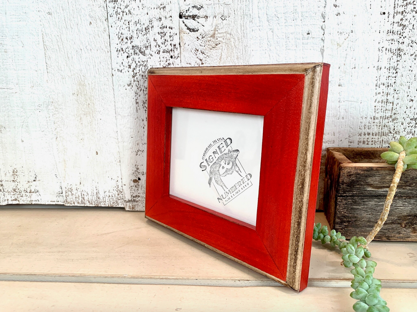 4x8" frame in 1.5 2Tone style - Choose your color - FREE SHIPPING