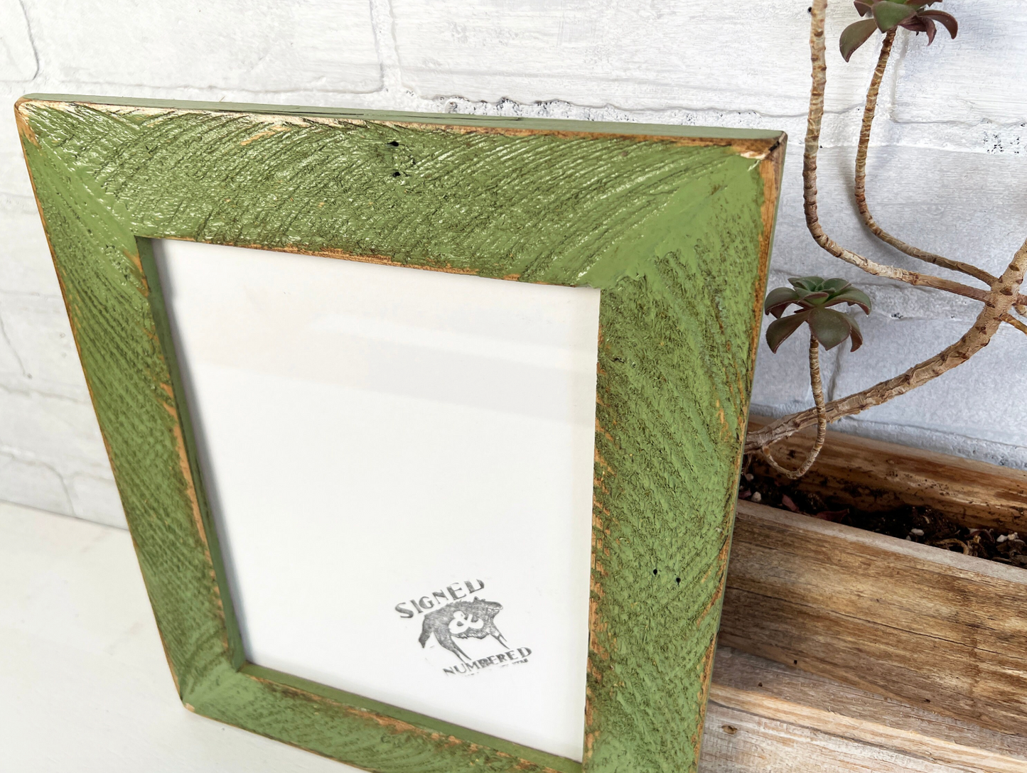 10x10" frame in 2" Roughsawn style - Choose your color - FREE SHIPPING