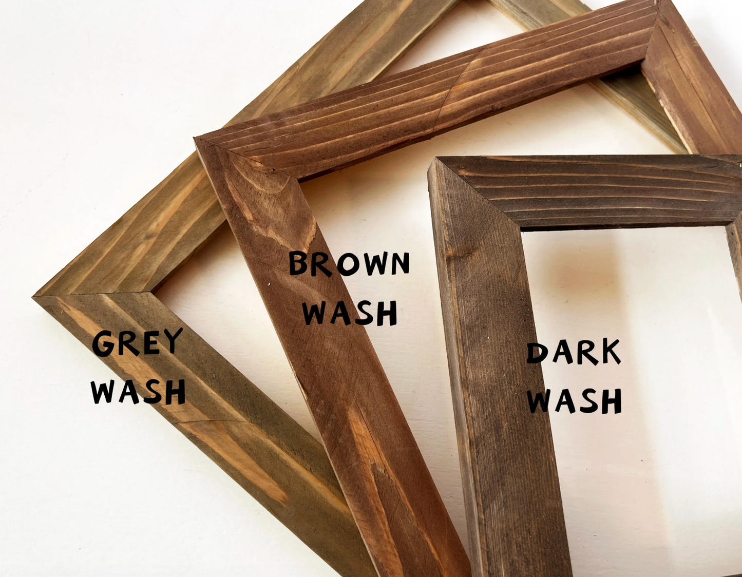 4x10" frame in Reclaimed Cedar style with Wash Finish - Choose your size - FREE SHIPPING