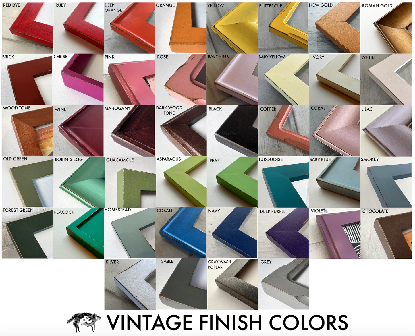 5x7" frame in Oval with Outside Cove Build Up style - Choose your color - FREE SHIPPING