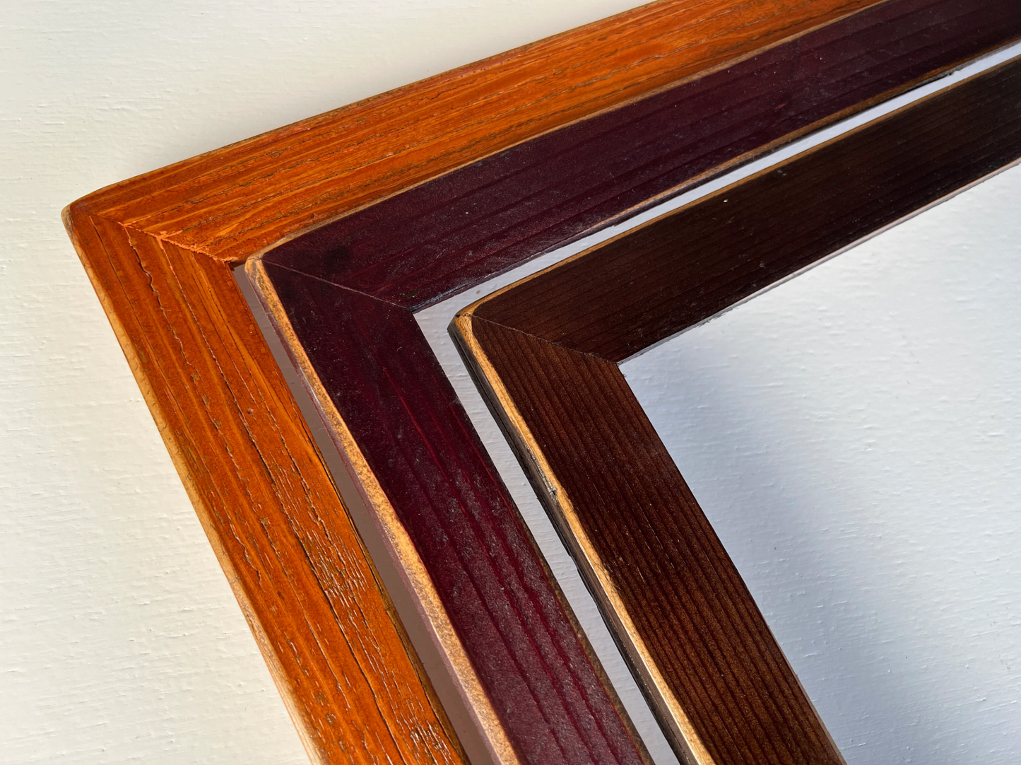 7x7" frame in Reclaimed Cedar style - Choose your color - FREE SHIPPING