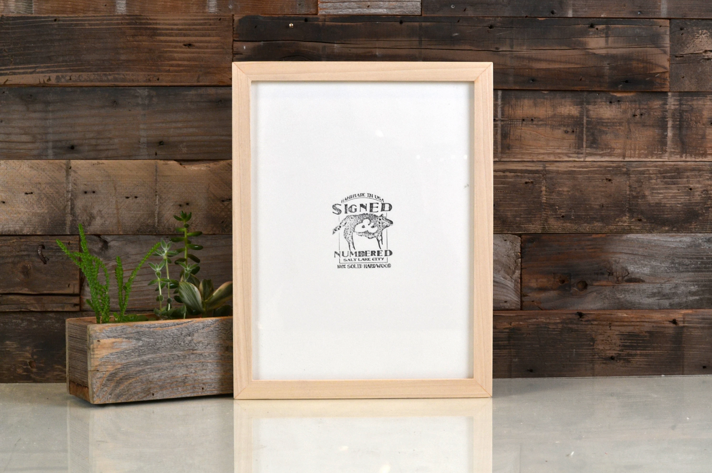 Peewee frame style in Solid Natural Poplar Hardwood - Choose your size - FREE SHIPPING!