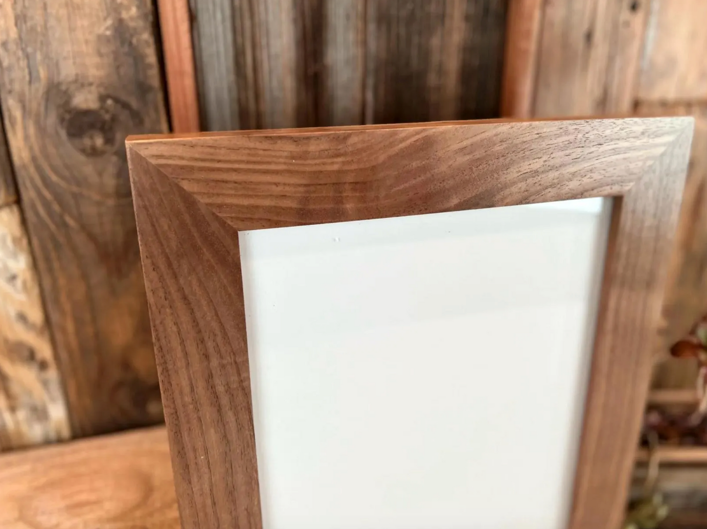 1.5 Standard frame style in Solid Natural Walnut Hardwood - Choose your size - FREE SHIPPING!