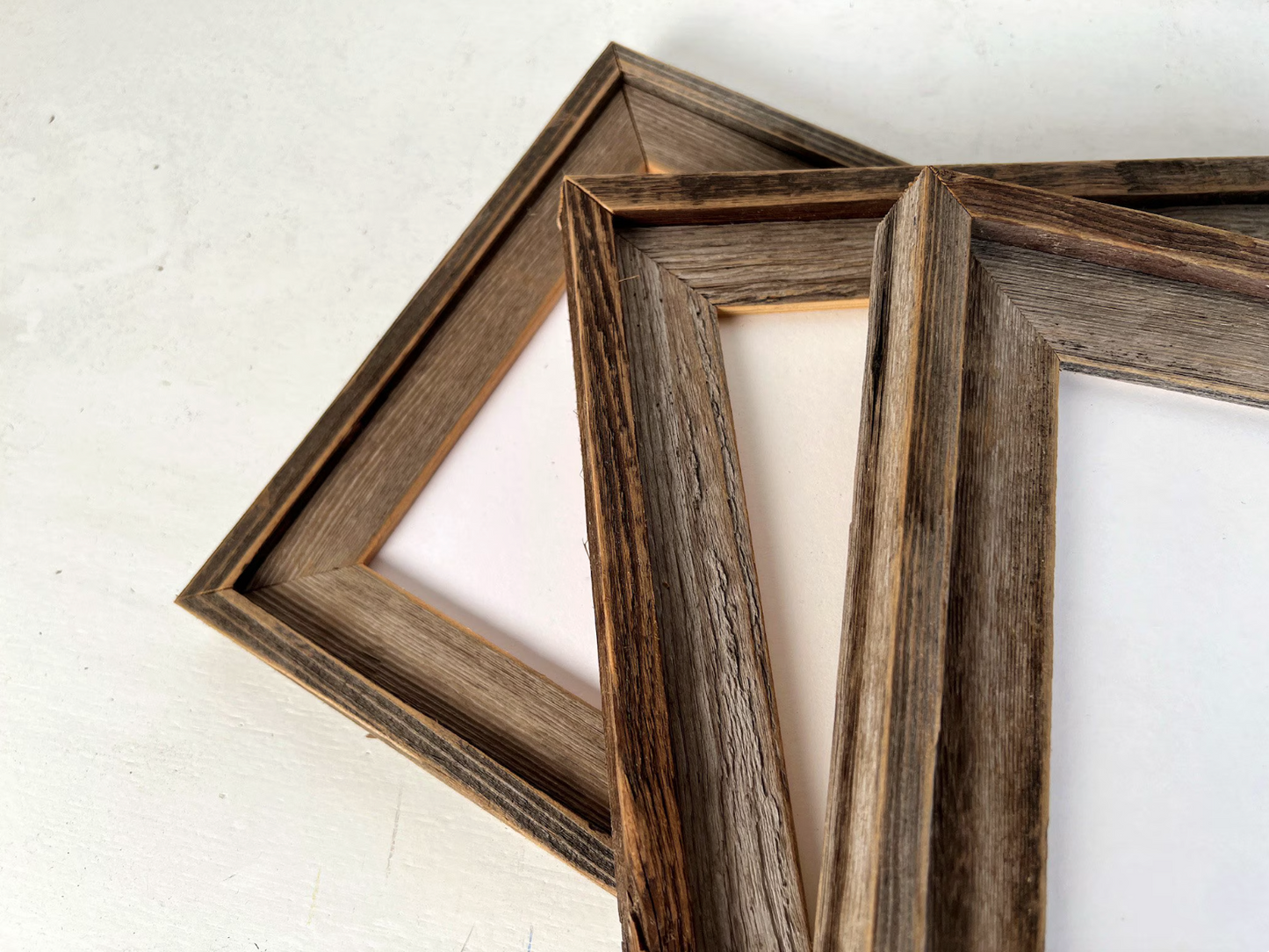 7x9" frame in Rustic Cedar Build Up style - FREE SHIPPING