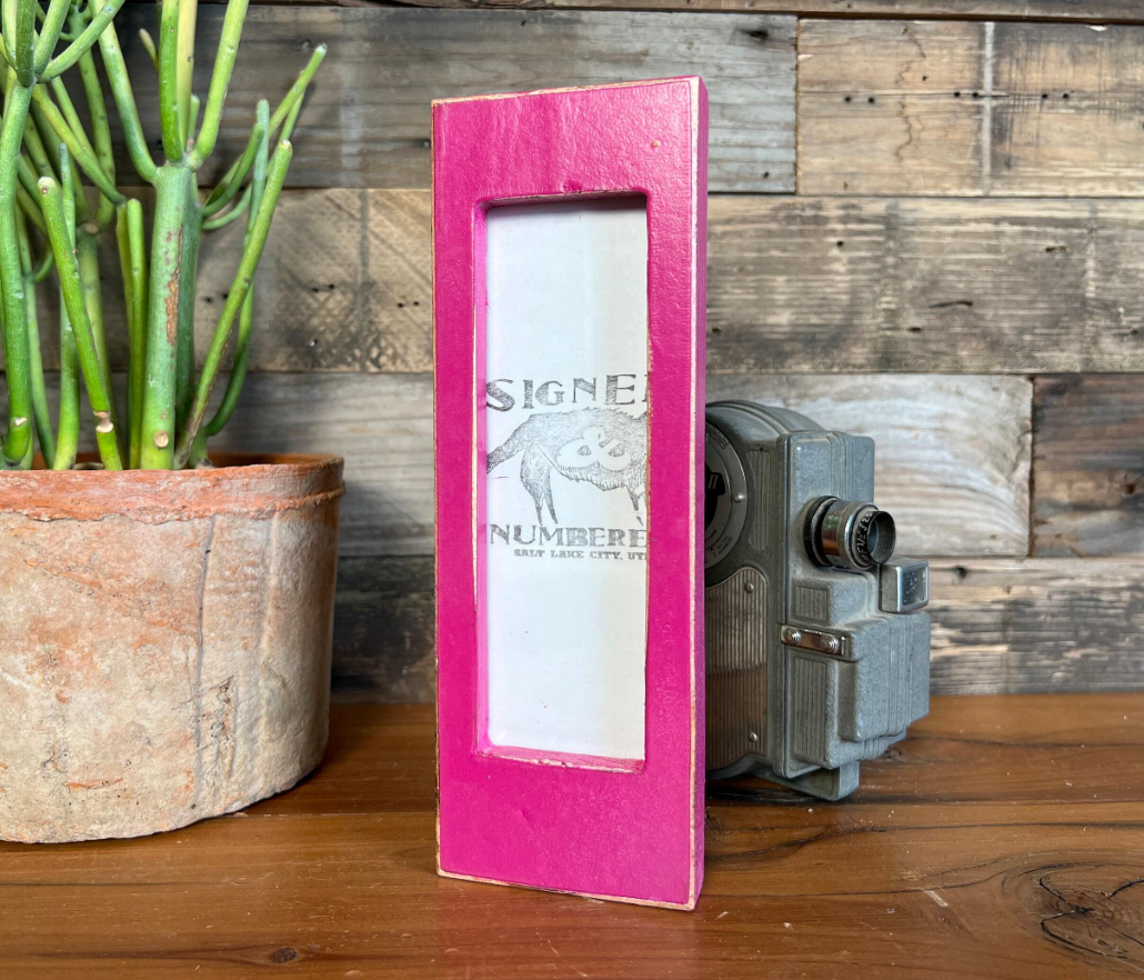 2x6" frame in Pine Photo Booth style - Choose your color - FREE SHIPPING
