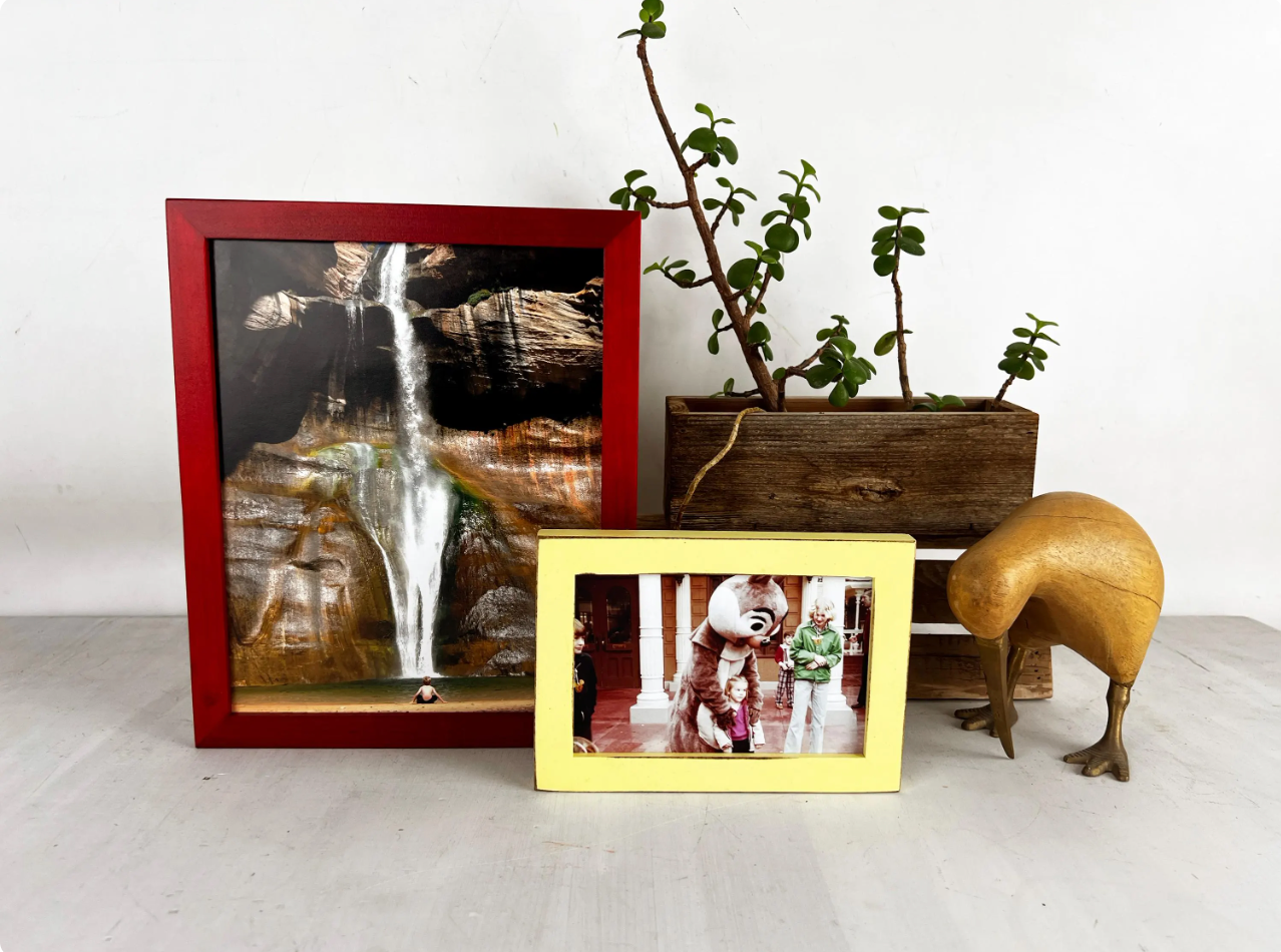 Peewee Style Picture Frame - Choose Your Size & Color - Ships Right Away - FREE SHIPPING
