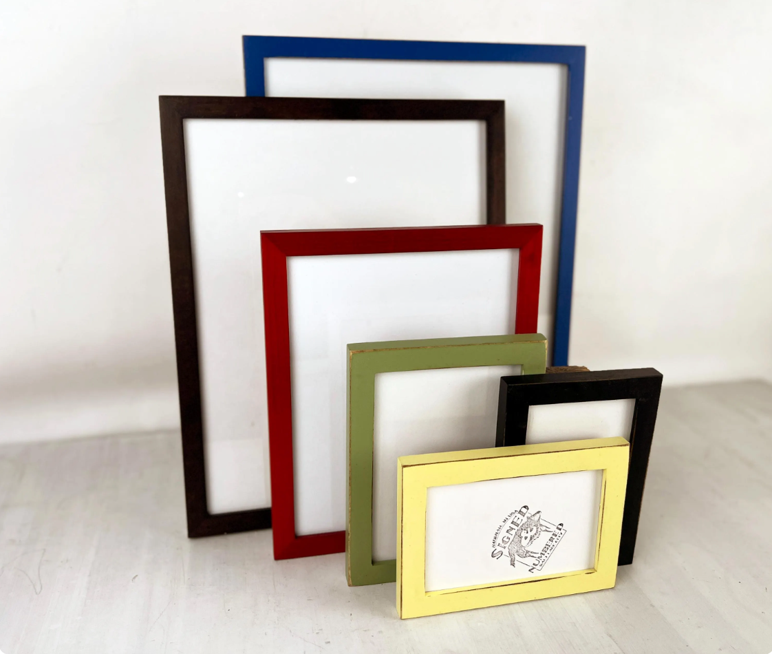 Peewee Style Picture Frame - Choose Your Size & Color - Ships Right Away - FREE SHIPPING