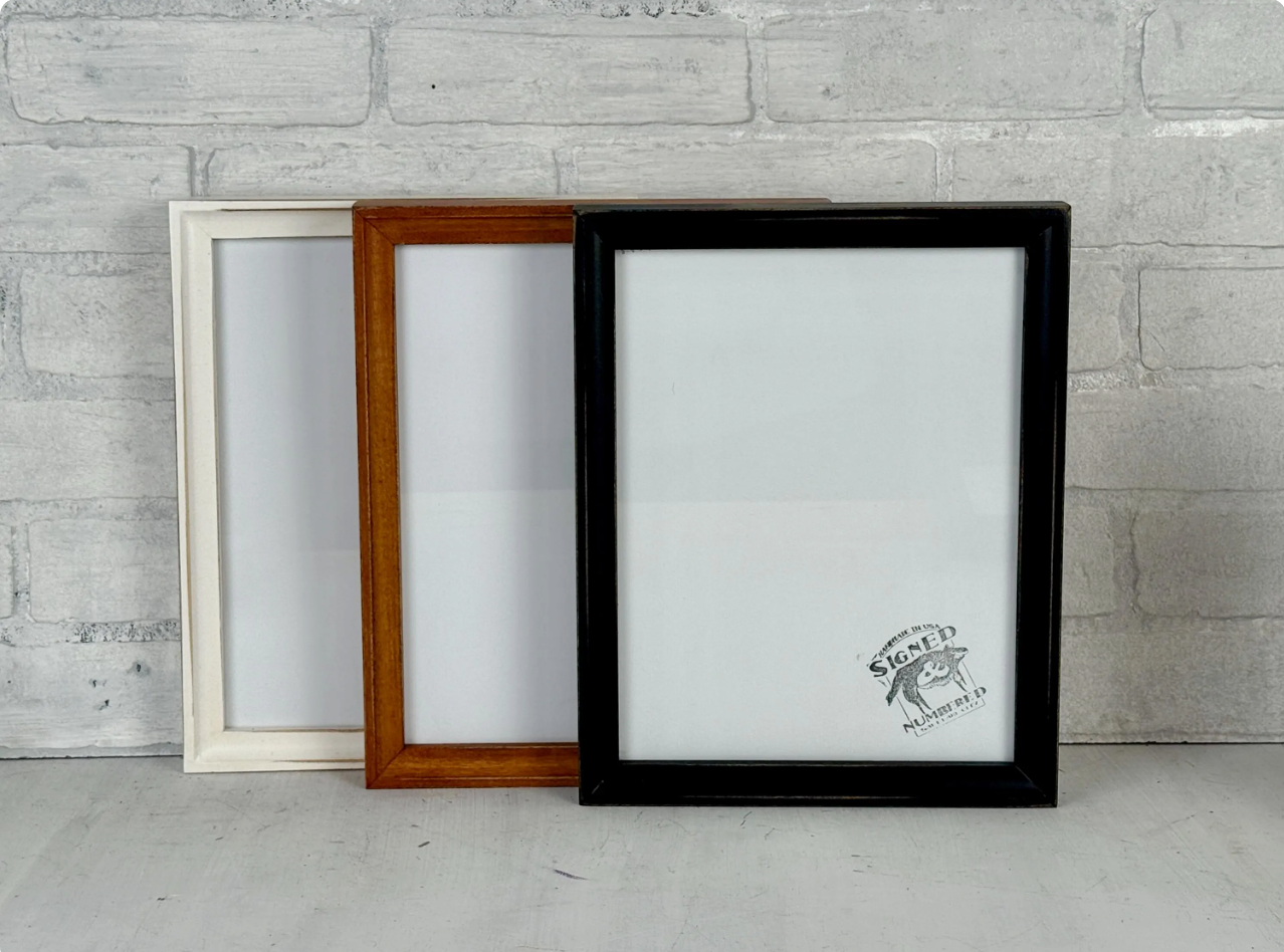 Foxy Cove Style Picture Frame - Choose Your Size & Color - Ships Right Away - FREE SHIPPING