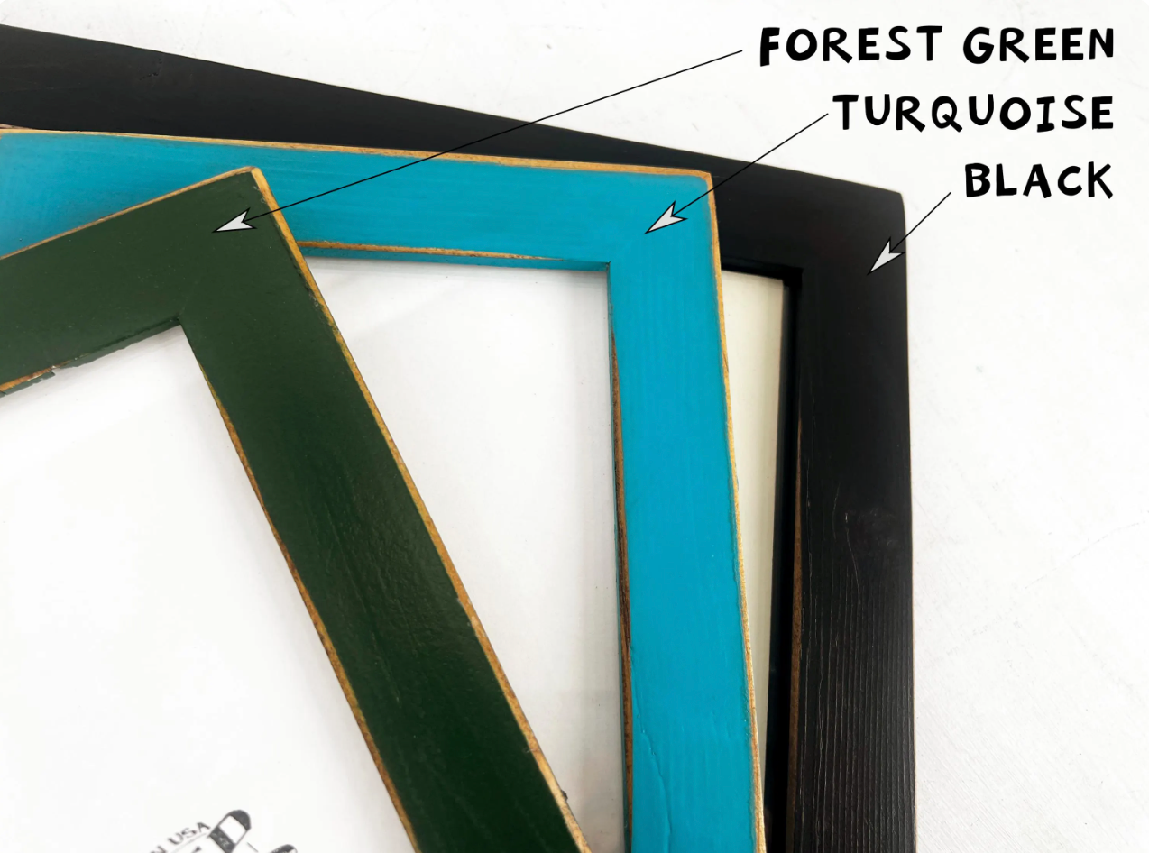 Reclaimed Cedar Picture Frame - Choose your color & size - Ships Right Away - FREE SHIPPING