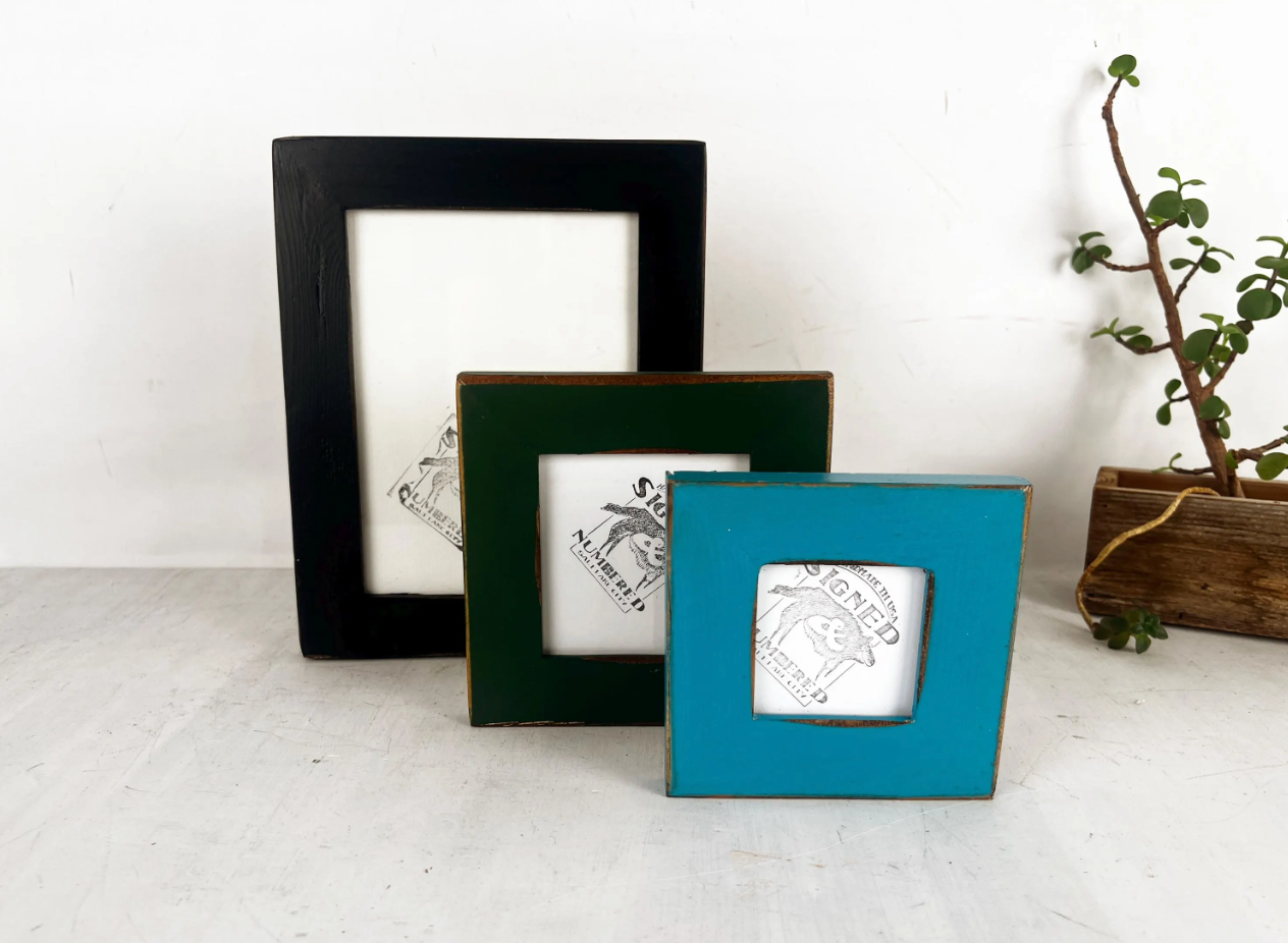 Reclaimed Cedar Picture Frame - Choose your color & size - Ships Right Away - FREE SHIPPING