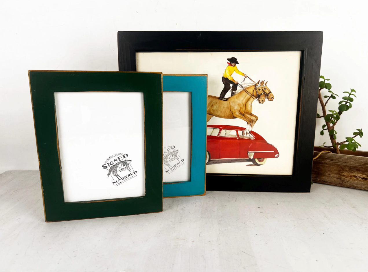 Reclaimed Cedar Picture Frame - Choose your color & size - Ships Right Away - FREE SHIPPING