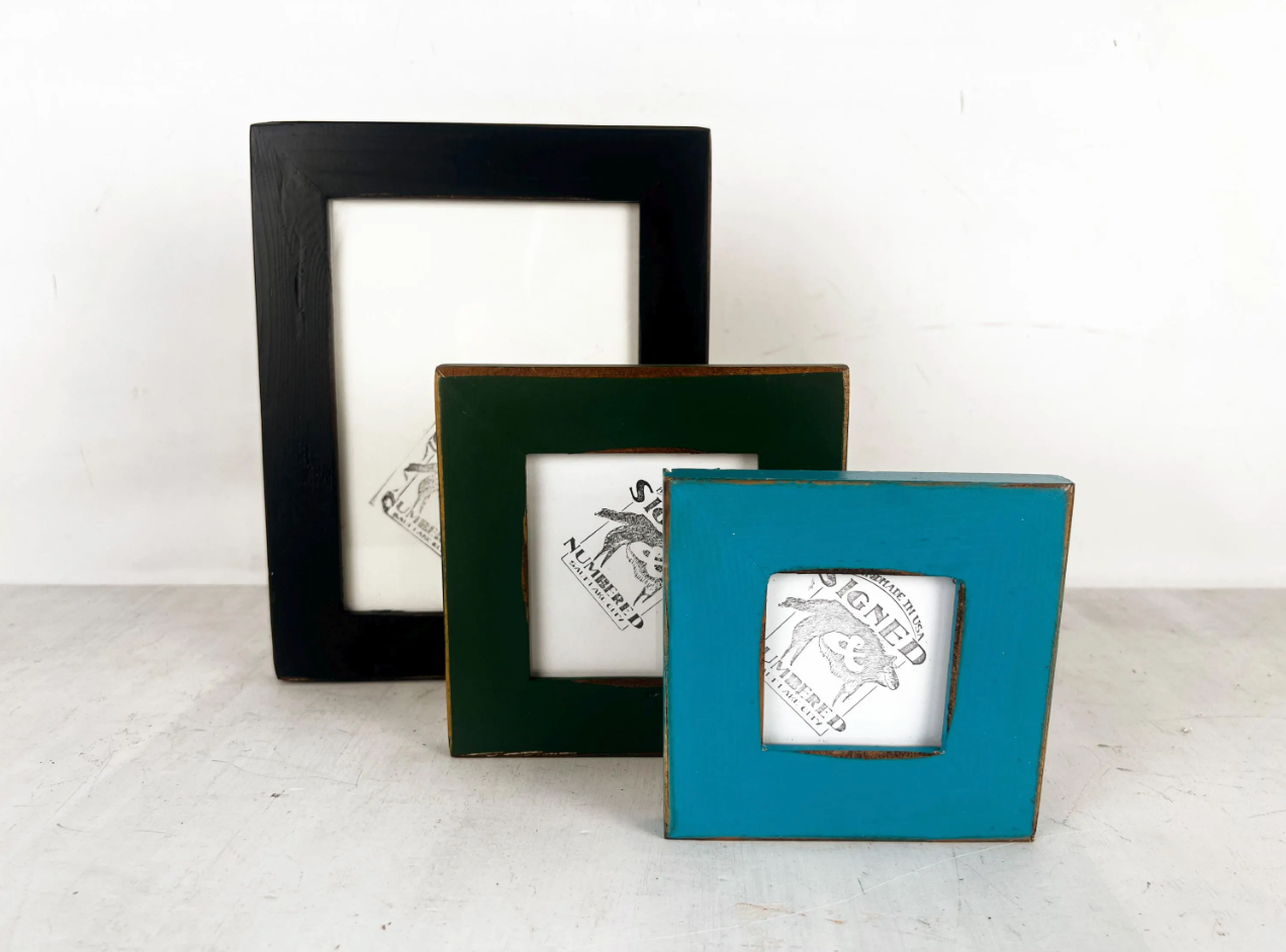 Reclaimed Cedar Picture Frame - Choose your color & size - Ships Right Away - FREE SHIPPING