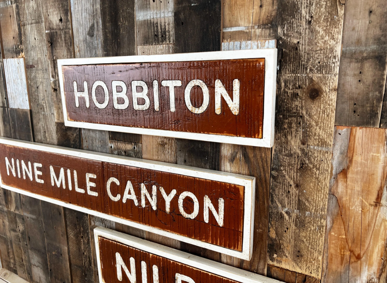 Point of Interest Sign - Fully Customizable Real or Fictional Locations - Handmade Signs