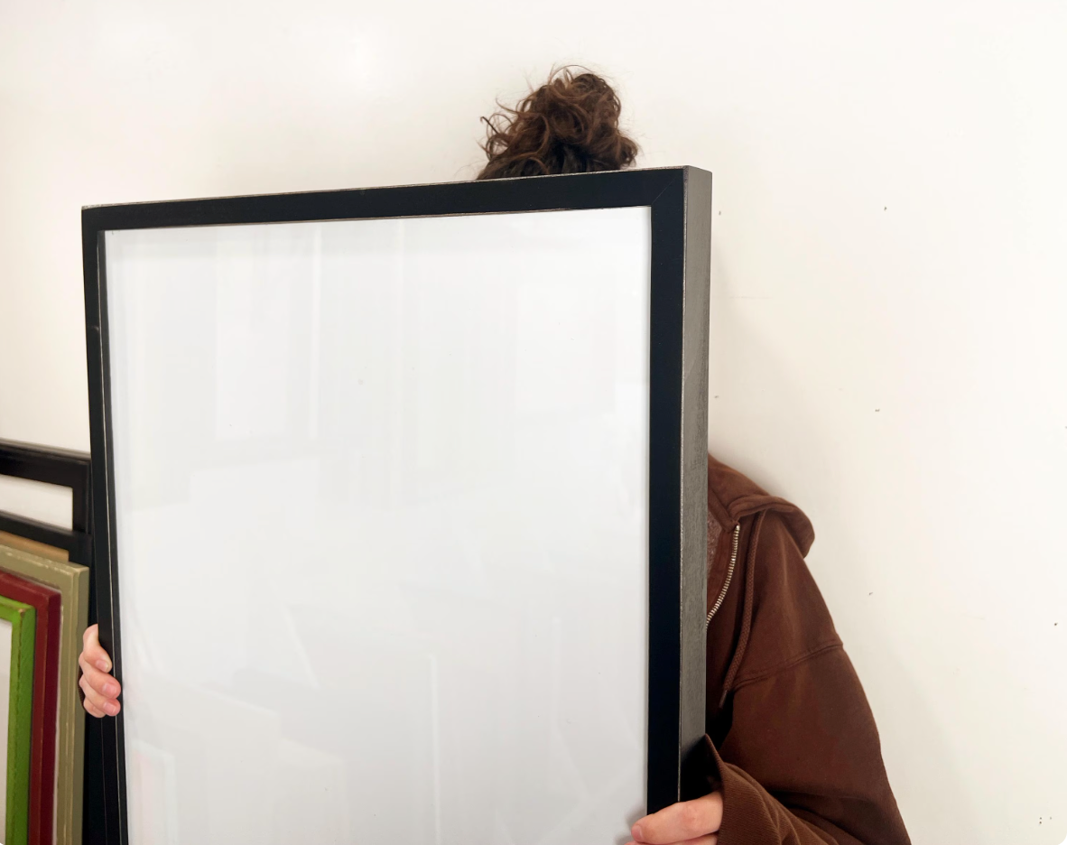 Large Poster Frame - Deep Flat style in Vintage Black - Choose Your Size - Ships Right Away - FREE SHIPPING