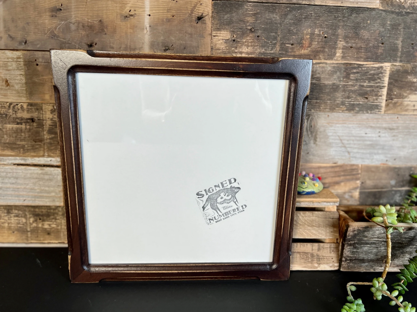 10x10" frame in 1x1 Shallow Bones style - Choose your color - FREE SHIPPING