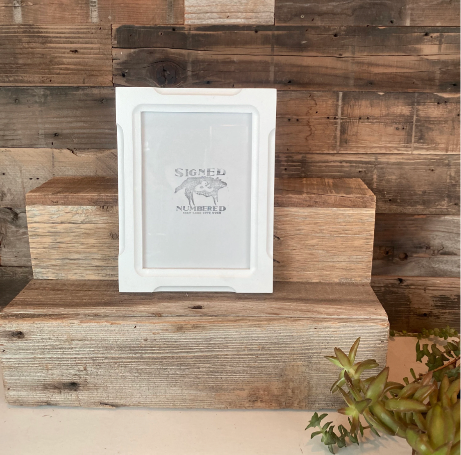 7x9" frame in 1x1 Shallow Bones style - Choose your color - FREE SHIPPING