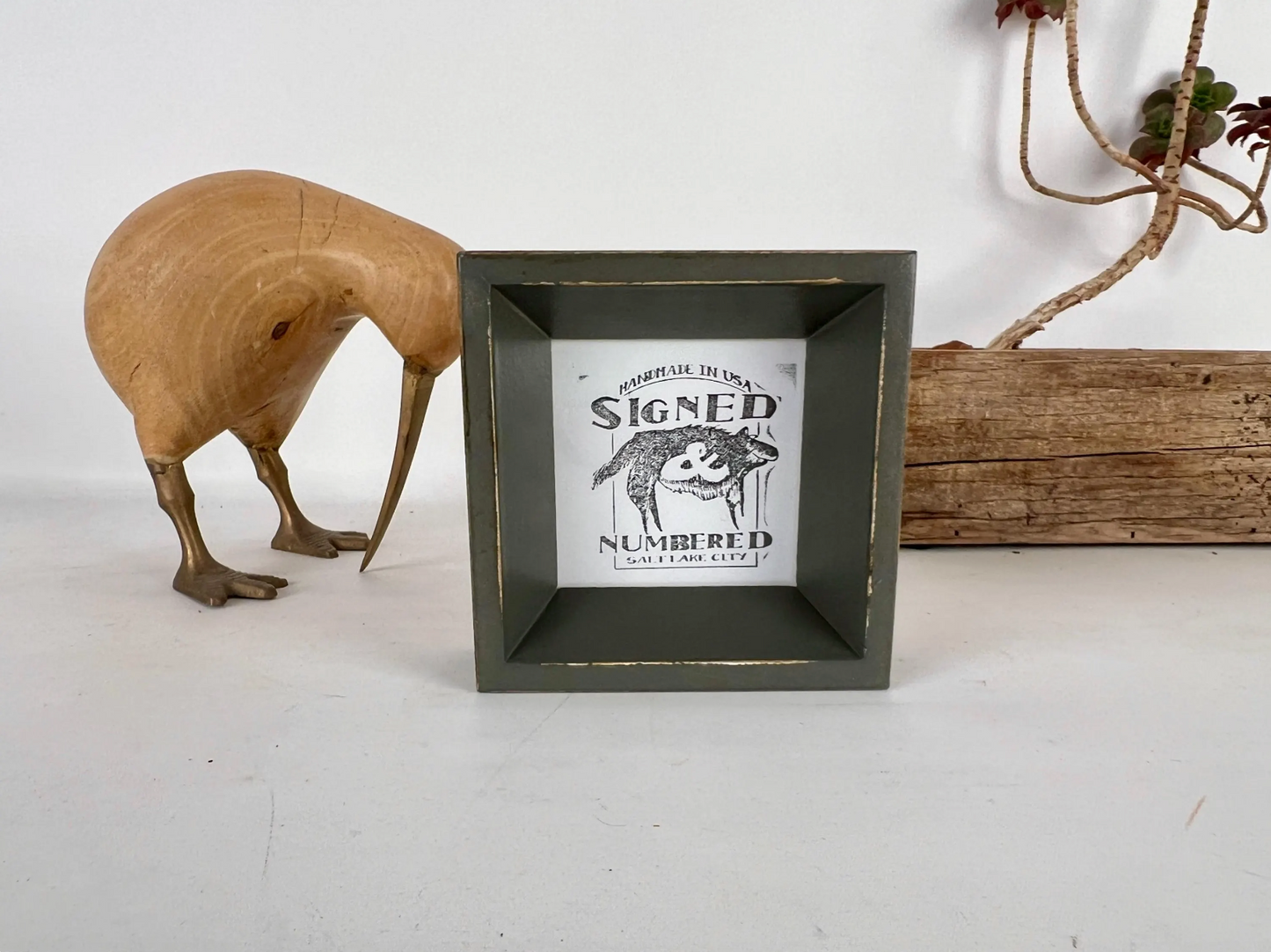 3x3" frame in Park Slope style - Choose your color - FREE SHIPPING