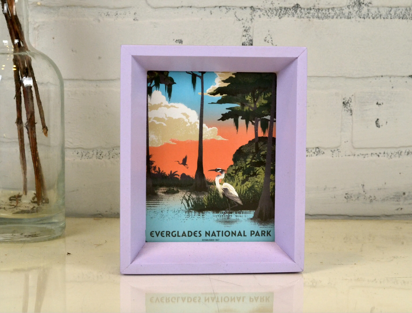 3x5" frame in Park Slope style - Choose your color - FREE SHIPPING