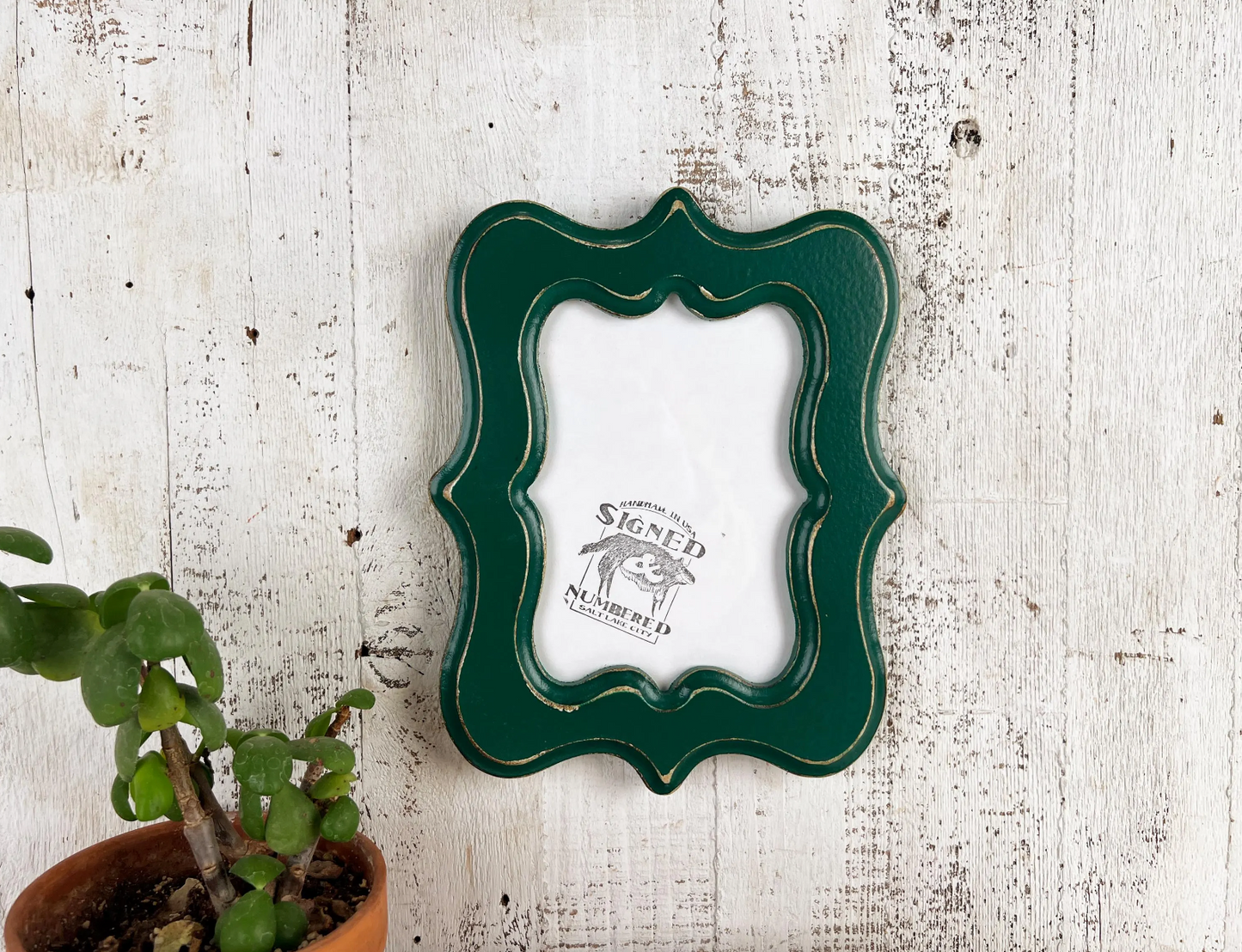 2x3" frame in Scalloped style - Choose your color - FREE SHIPPING