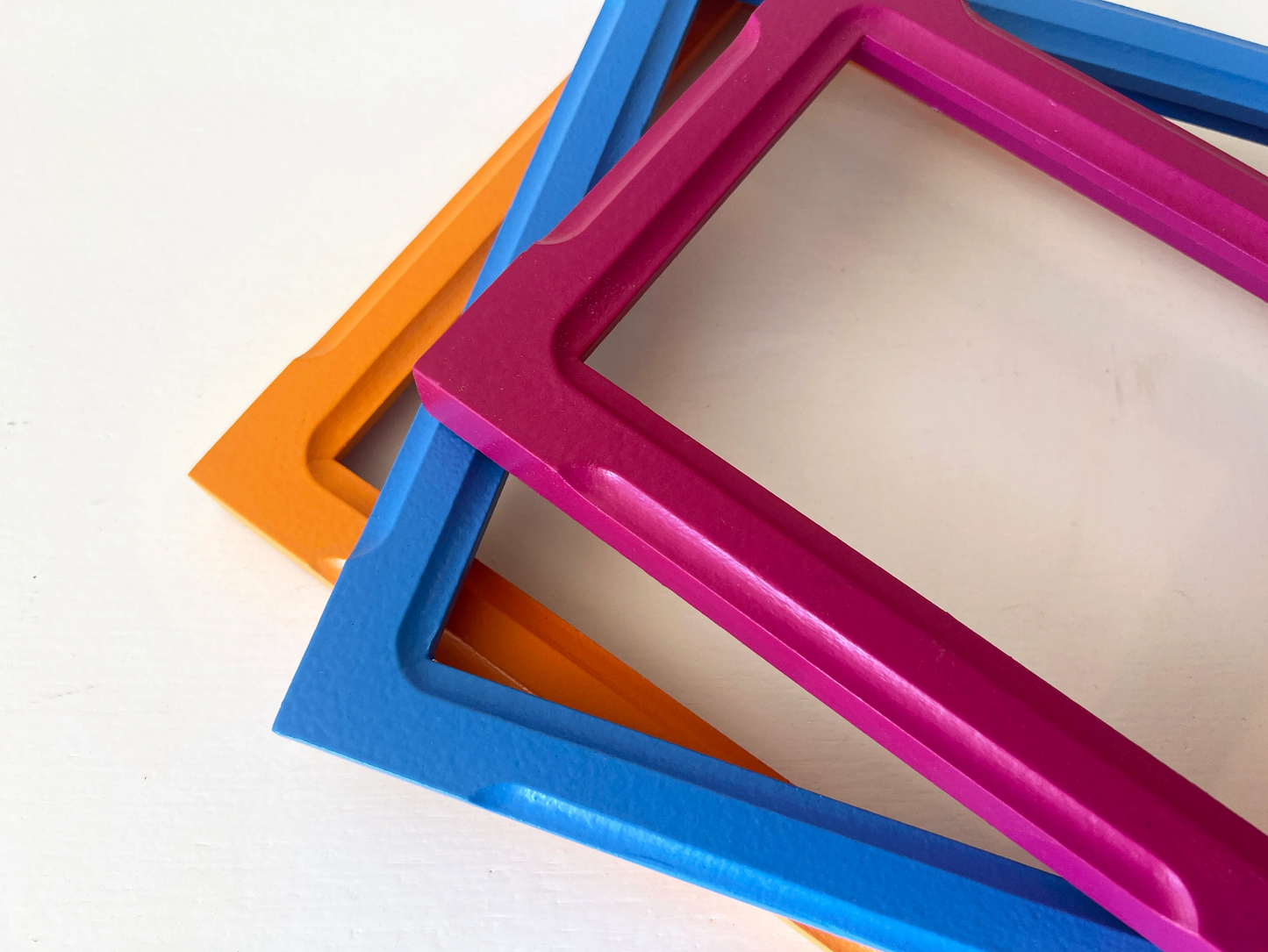 7x9" frame in 1x1 Shallow Bones style - Choose your color - FREE SHIPPING