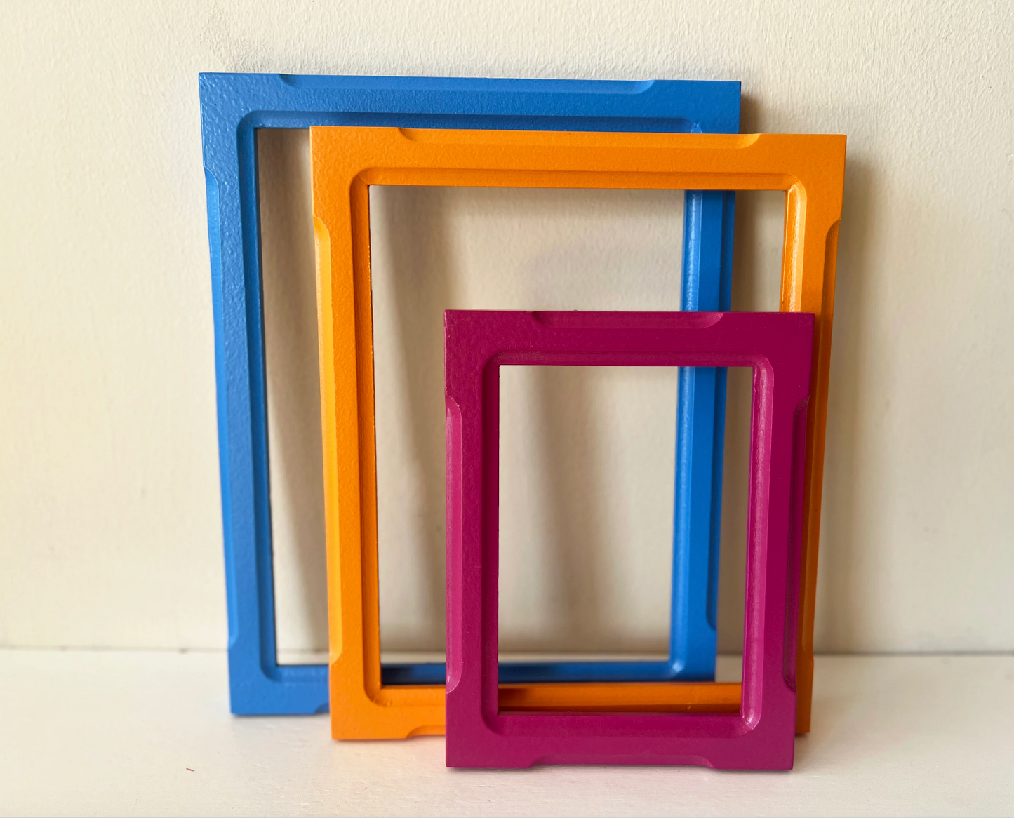 7x9" frame in 1x1 Shallow Bones style - Choose your color - FREE SHIPPING