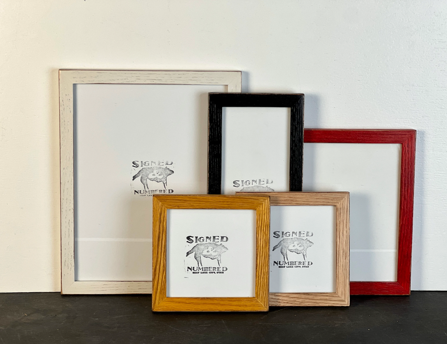 4x10" frame in Peewee Oak style - Choose your color - FREE SHIPPING