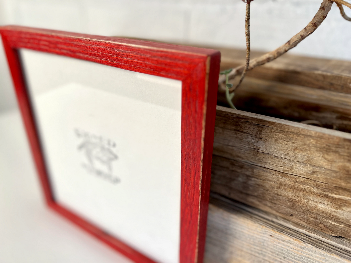 4x10" frame in Peewee Oak style - Choose your color - FREE SHIPPING