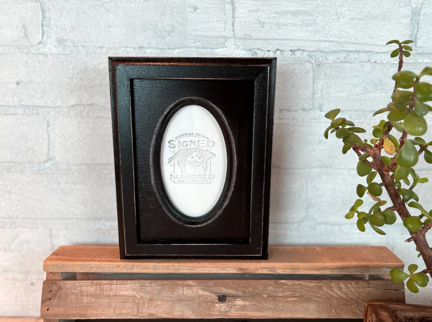 5x7" frame in Oval with Outside Cove Build Up style - Choose your color - FREE SHIPPING