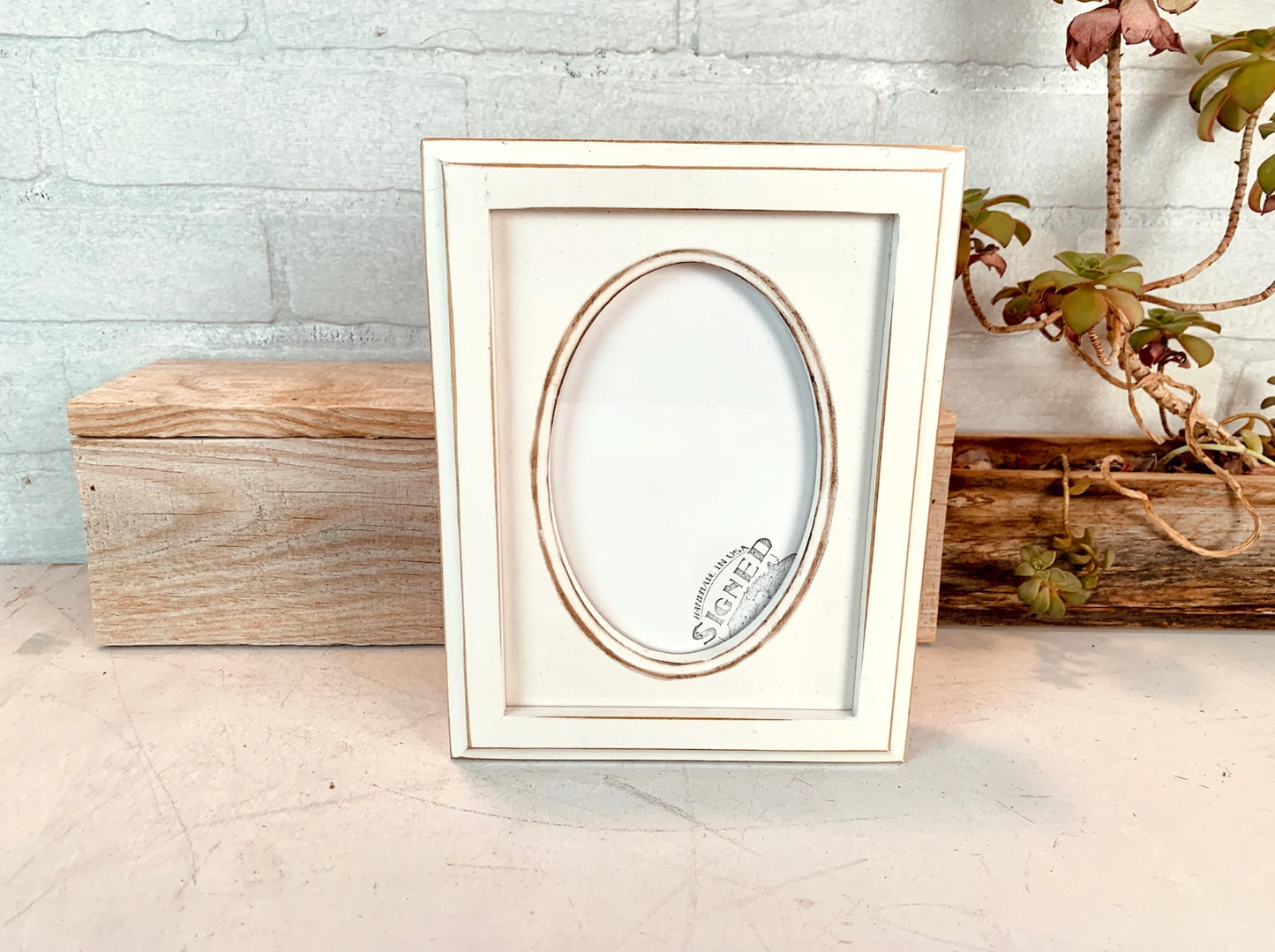 4x6" frame in Oval with Outside Cove Build Up style - Choose your color - FREE SHIPPING