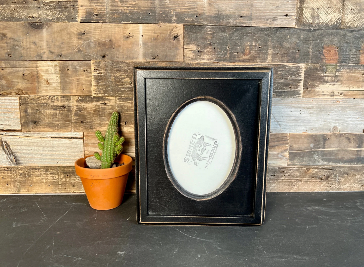 5x7" frame in Oval with Outside Cove Build Up style - Choose your color - FREE SHIPPING