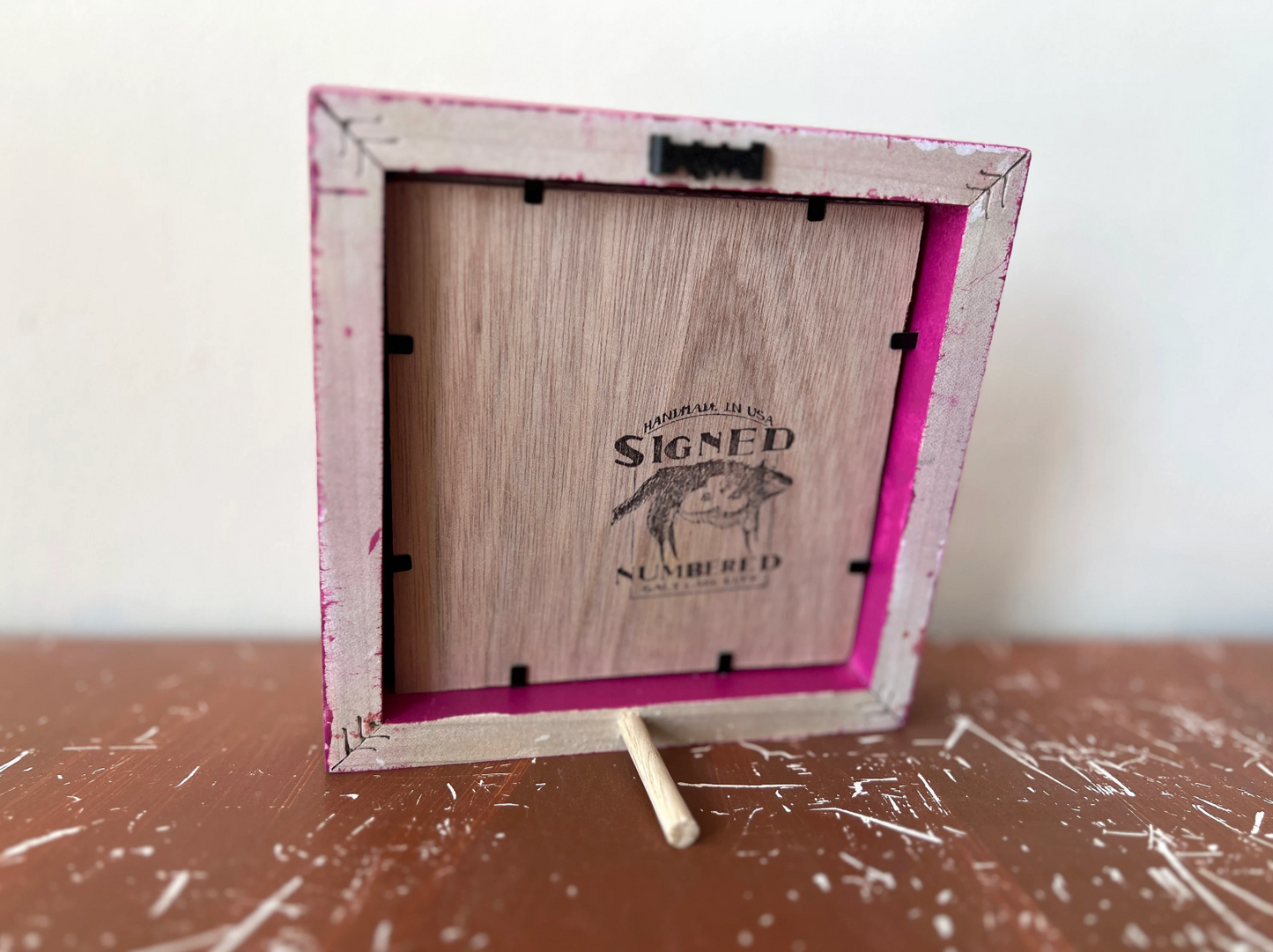 3x3" frame in Heart with Outside Cove Build Up style - Choose your color - FREE SHIPPING