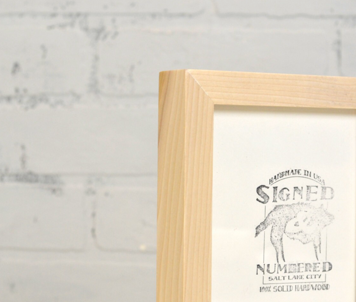 Deep Flat frame style in Solid Natural Poplar Hardwood - Choose your size - FREE SHIPPING!