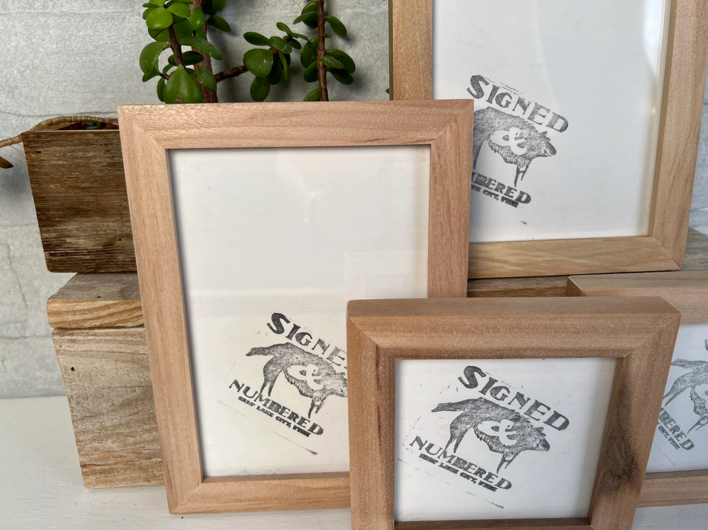Peewee frame style in Solid Natural Willow Hardwood - Choose your size - FREE SHIPPING!